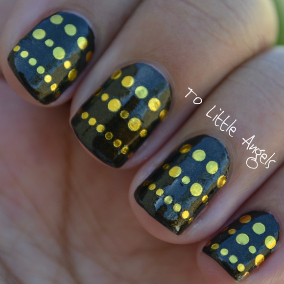 Stars Chain - Nail Art Decal - BLUE59 - Picture 2 of 4